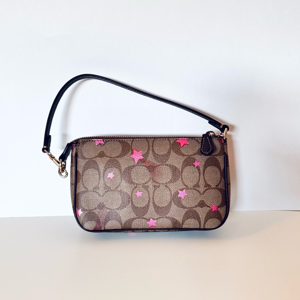 Coach Nolita 19 In Signature Canvas With Disco Star Print Mini Purse - Picture 2 of 6